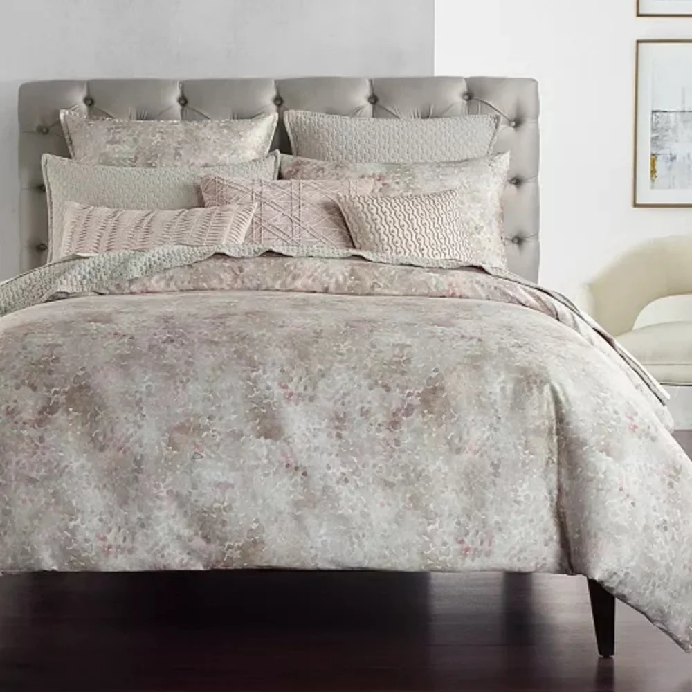 Hotel Collection Speckle Cotton Duvet Cover Queen Pillow Shams Pair
